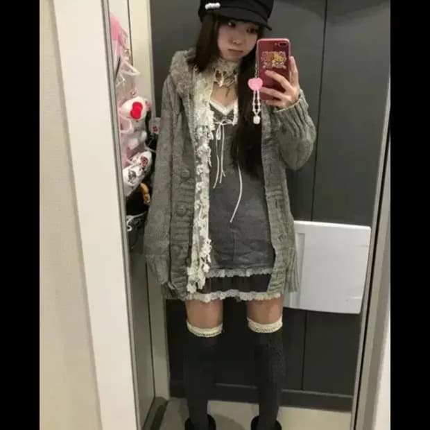 스윙잉서울홍대 빈티지 코디 세트 / 미라이클립 모리 선가든파티 페어리