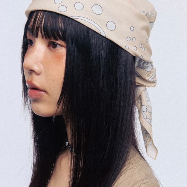 엔프프 스카프 nff western scarf-beige