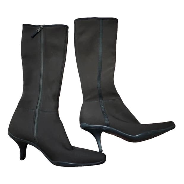 Prada Sports Stretch Knee High Boots