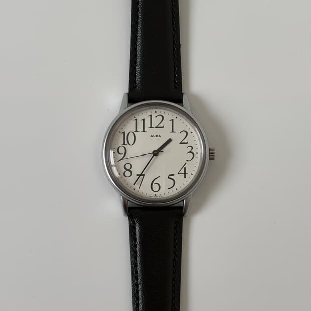 ALBA - 1990s Arabic Index Silver Quartz