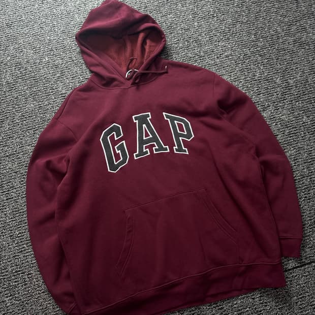 갭 빅로고 박시핏 올드스쿨 후드 티셔츠 1396