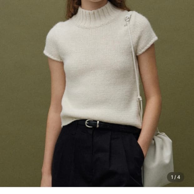 낫띵리튼 benico half neck knit