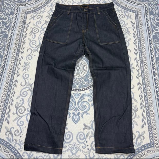 프리즘 웍스 생지 데님 팬츠