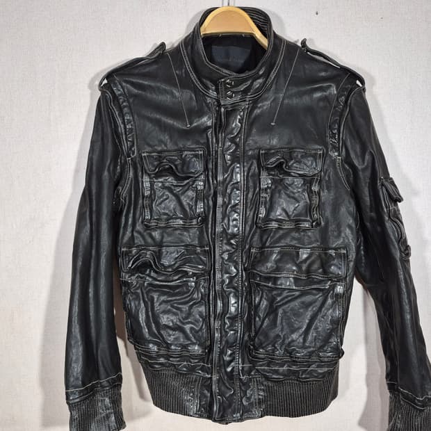 NICOLE FARHI 니콜피리가죽자켓 42(우리95)