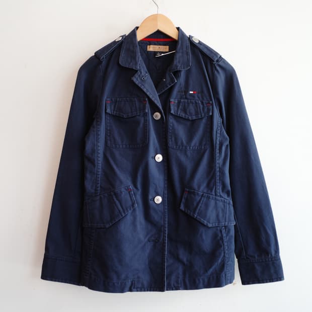 TOMMY HILFIGER 타미 힐피거 캔버스코튼 자켓
