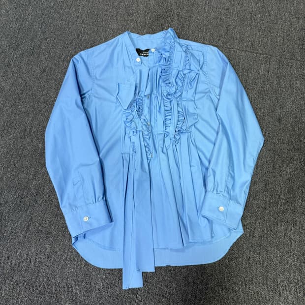 꼼데가르송 트리콧 프릴 셔츠 