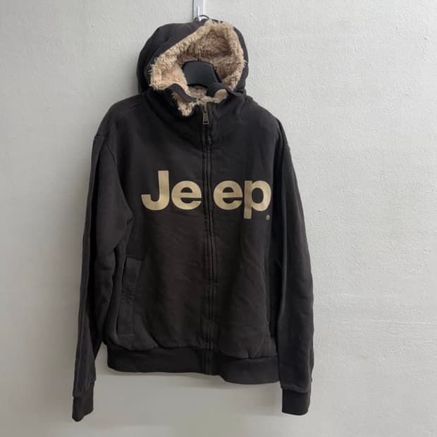y2k 지프 기모 후드집업