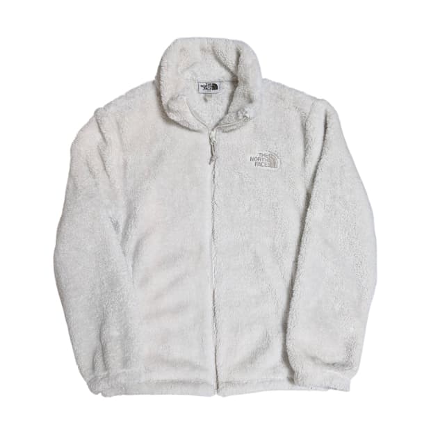 노스페이스 화이트 뽀글이 플리스 집업 S