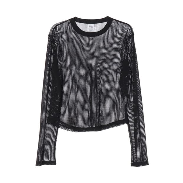 SCULPTOR 메쉬 시스루 롱슬리브 M