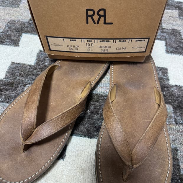 RRL 더블알엘 플립플랍 10D