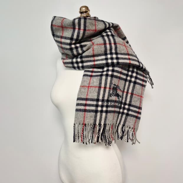 버버리 그레이 노바체크 머플러 목도리 블랭킷