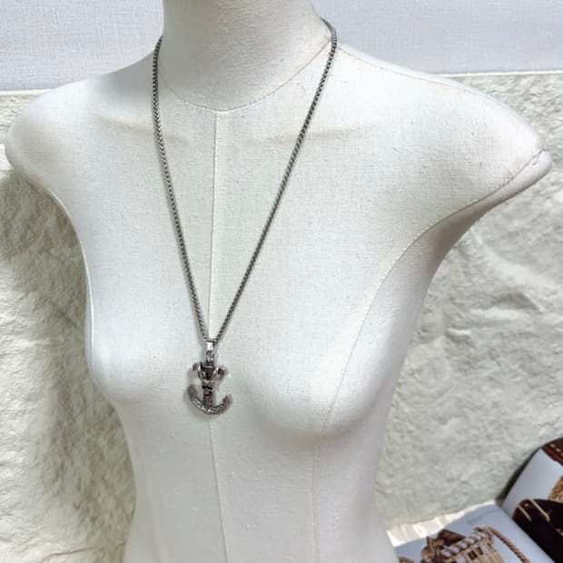 해골 앵커 목걸이