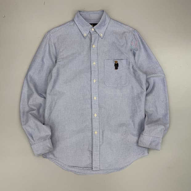 폴로 랄프로렌 루즈핏 신형 폴로베어 스카이블루 셔츠