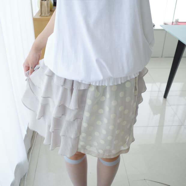 Dot tiered docking skirt