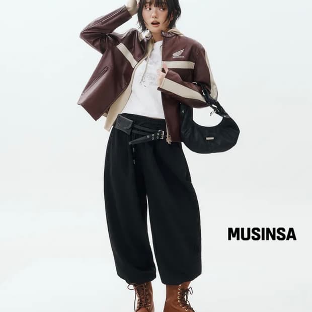 Honda Leather Motorcycle Jacket 미사용