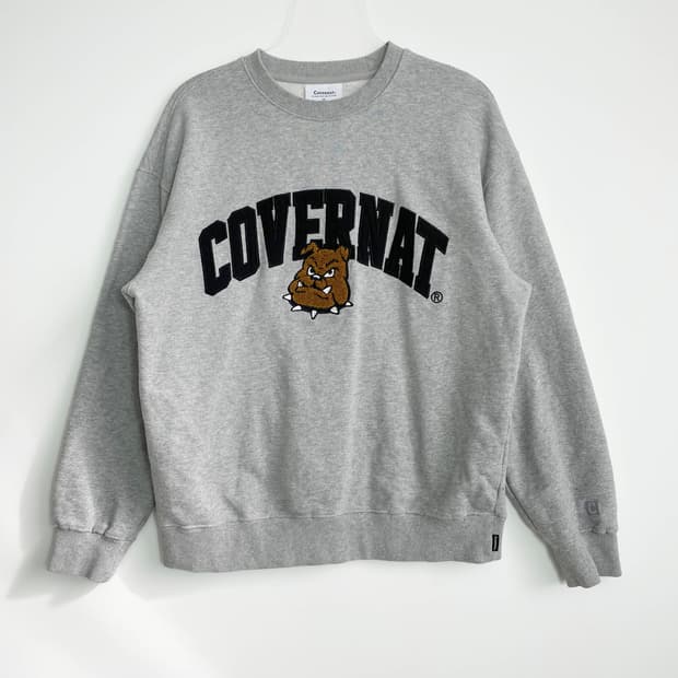 D2 커버낫 '불독페이스 아치 로고 맨투맨 M사이즈