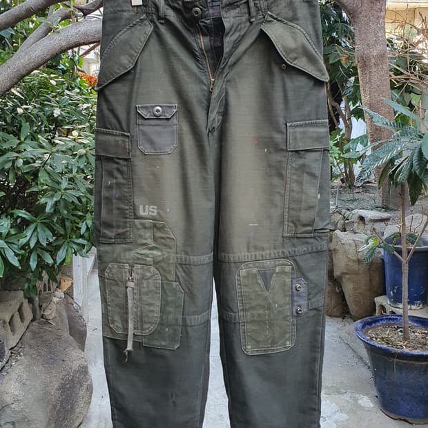 m65팬츠 빈티지 커스텀[업그레이드 버전/ 하드워싱/ 사이드지퍼]