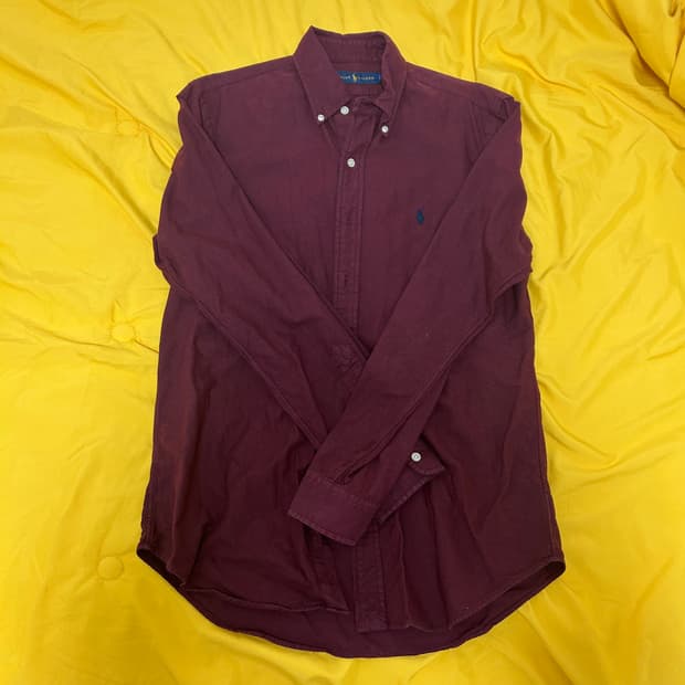 폴로 랄프로렌 버건디 셔츠