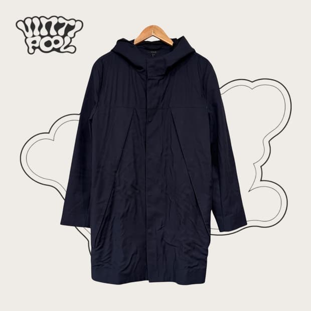 COS 코스 네이비 후드 코트 자켓 46 M