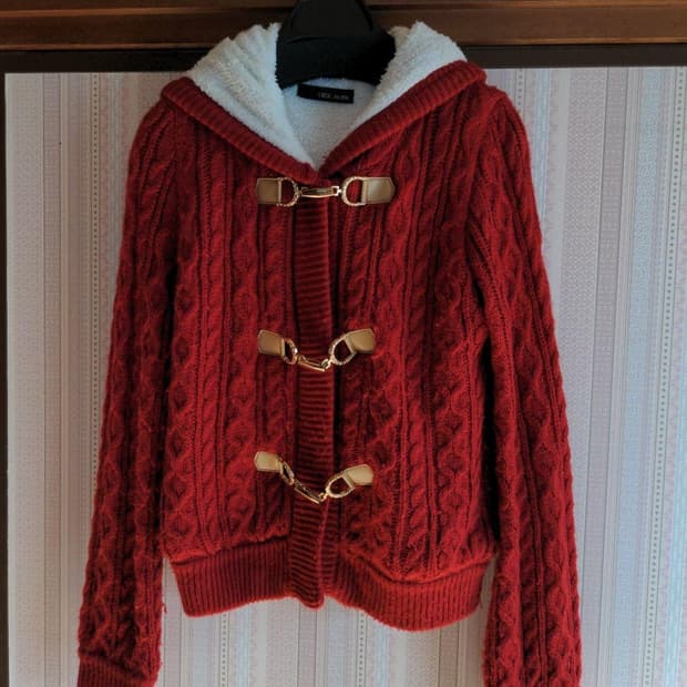 세실맥비 니트후드집업 코트자켓 달천 대장 y2k히메갸루 캐캐체 핀터깔점퍼