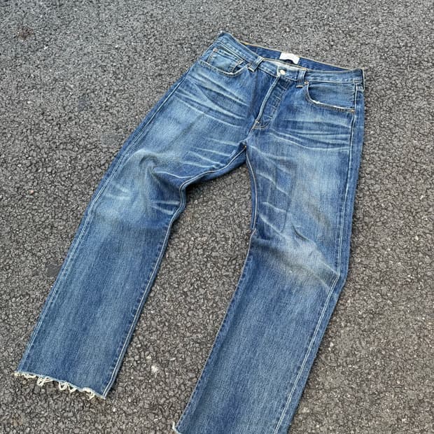 00‘s Levi’s 501 빈티지 워싱 컷팅 데님팬츠