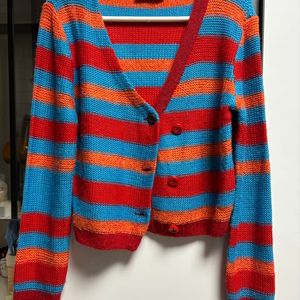 앤더슨벨 마르타 스트라이프 가디건 s