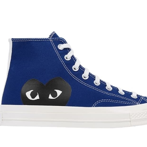 컨버스 꼼데가르송 척 70 하이 블루 쿼츠 275