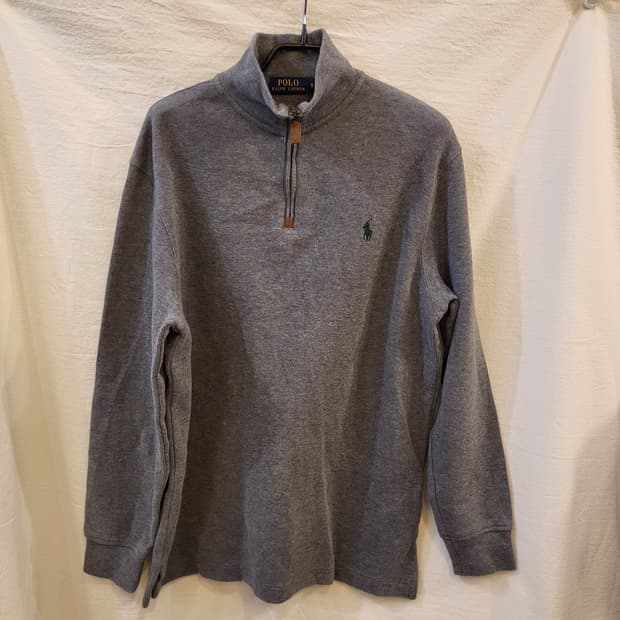 폴로 랄프로렌 하프집업 맨투맨 티셔츠 그레이