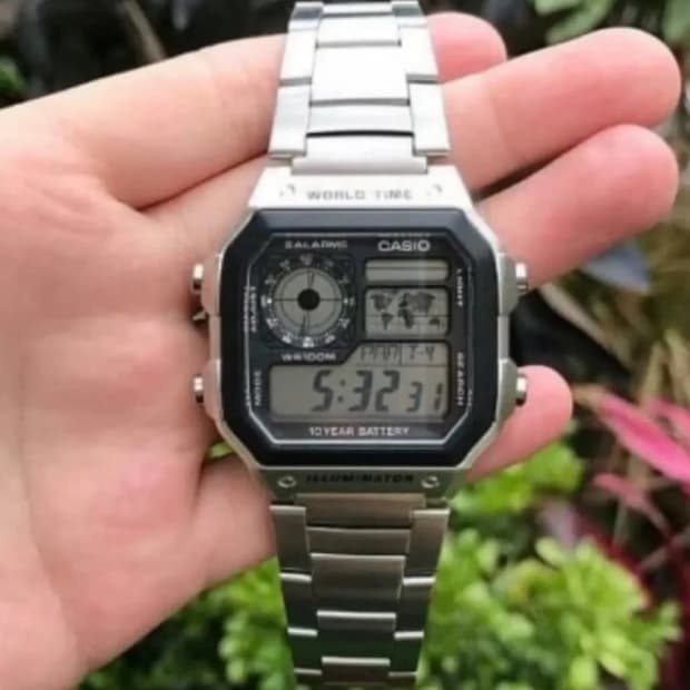 카시오 월드타임 메탈시계 새상품 