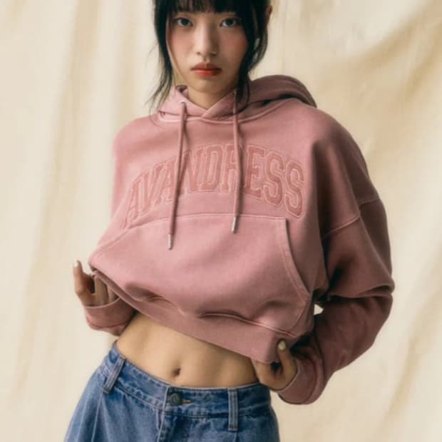 어반드레스 크롭 후드 