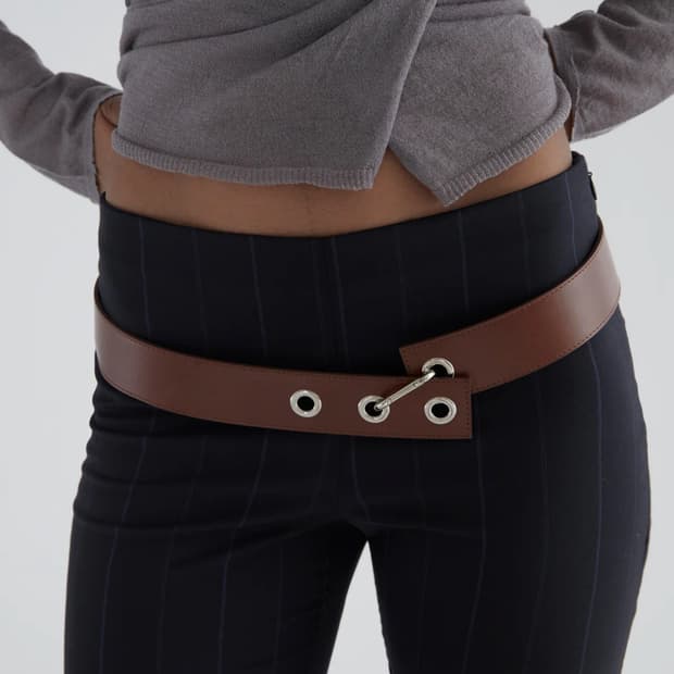 (S) 팔로마울 No 2628 Hoop 벨트 브라운