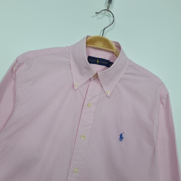 폴로 랄프로렌 핑크 스트라이프 셔츠