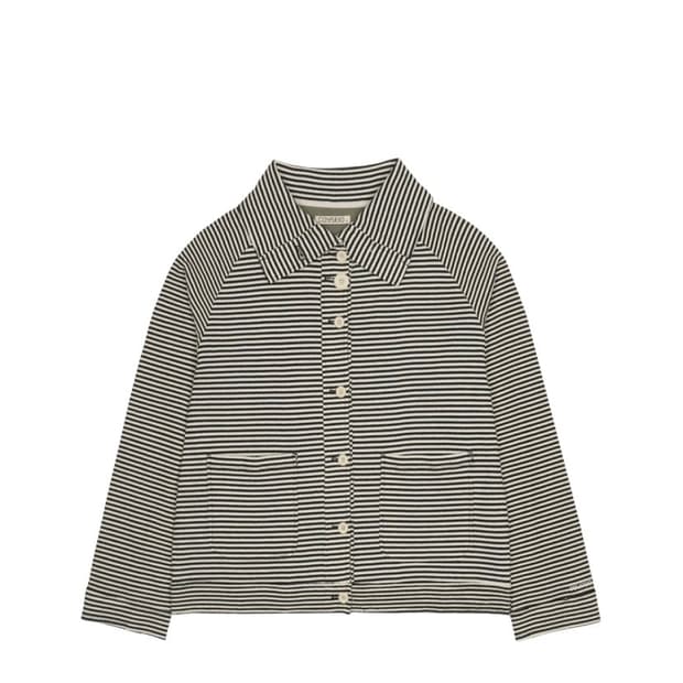 코이세이오 WIDE COLLAR WAFFLE STRIPE SHI 1사이즈