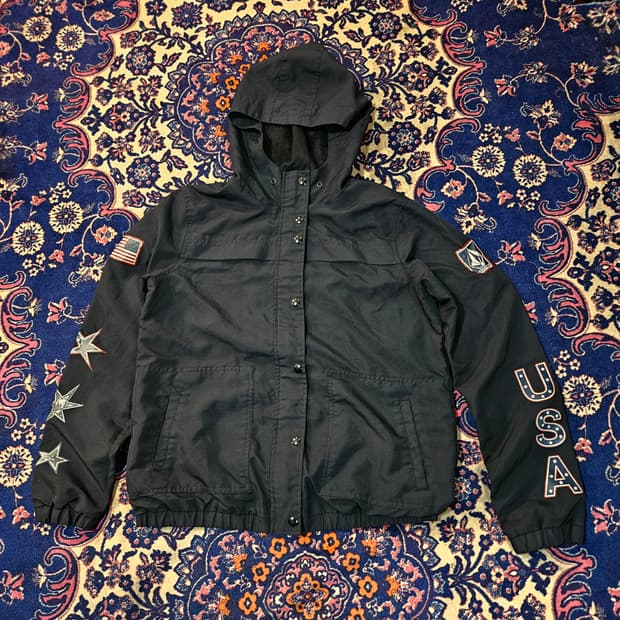 볼컴(VOLCOM) 21FW USA 와펜 자수 바람막이 자켓 M
