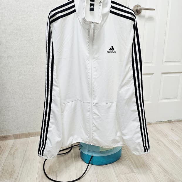 (100~110)L☆초대장급☆ 아디다스 에센셜 3st우븐 [흰검] 트랙탑