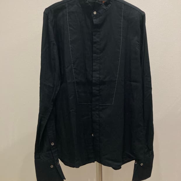 언더커버 07ss "PURPLE" 스퀘어 라인 버튼업 셔츠