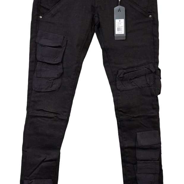 G-Star RAW 블랙 카고 바지(W26/L32)(스판)