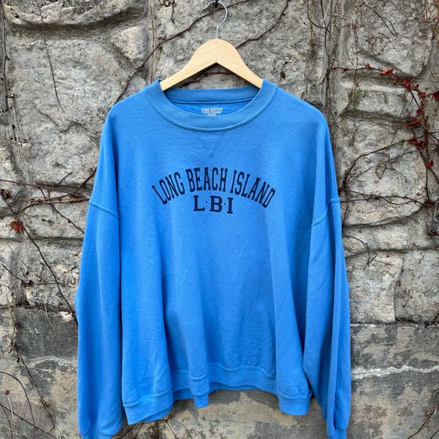 00s 저지스 러셀 빈티지 프린팅 페이딩 스웻 셔츠 맨투맨