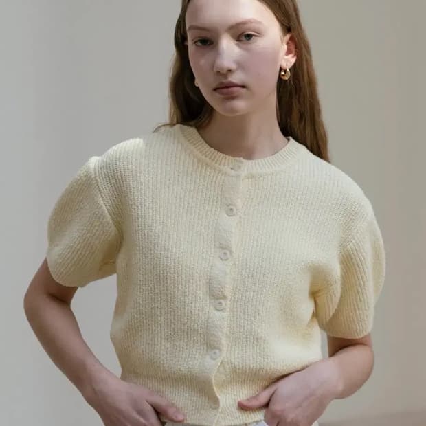 틸아이다이 반팔 가디건