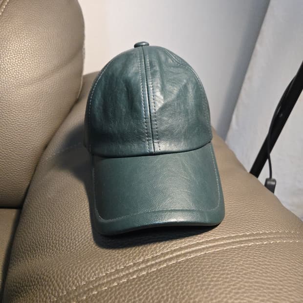 준지 청록색 레더 봍캡