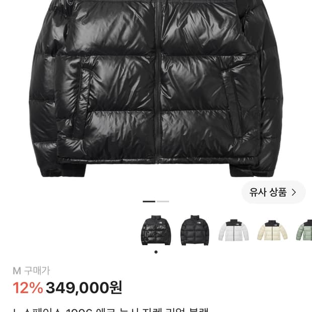 노스페이스 1996 에코 눕시 패딩