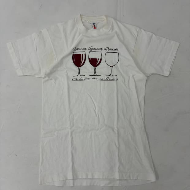 90s Wine Tee (white)