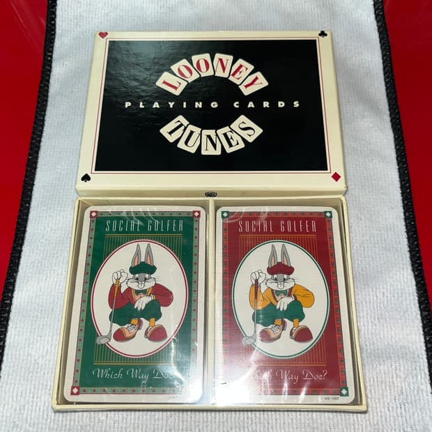 초희귀 레트로 빈티지) 루니툰 루니툰즈 벅스버니 플레잉카드 트럼프카드