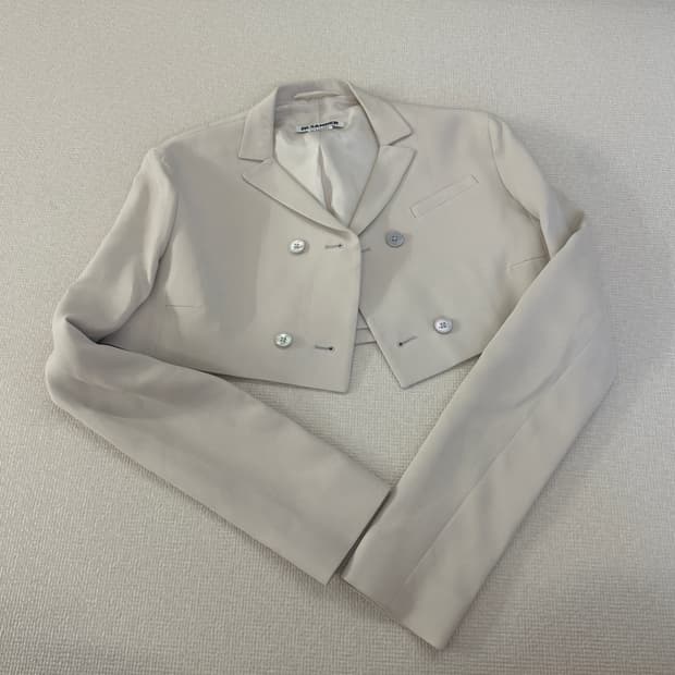 Jil Sander 질 샌더 여성 크롭 자켓 크림컬러