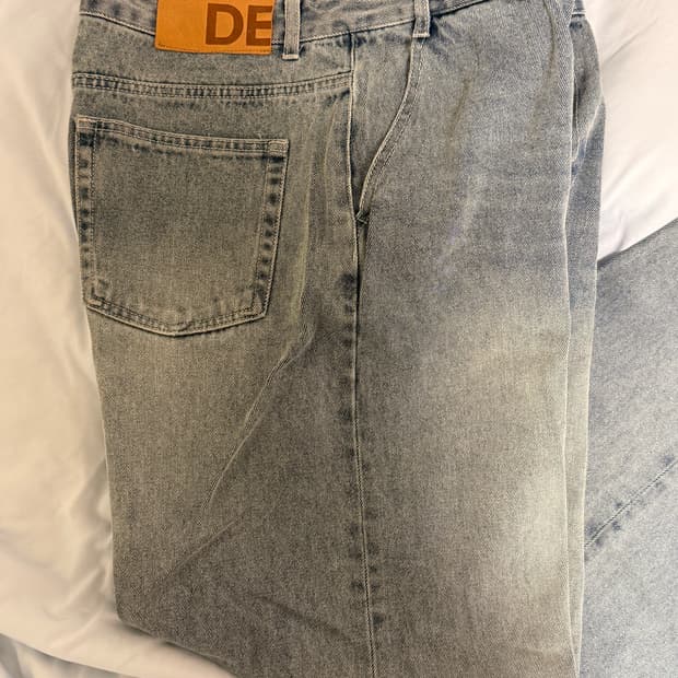 데케트 Relaxed Wide Denim Jeans 34 사이즈