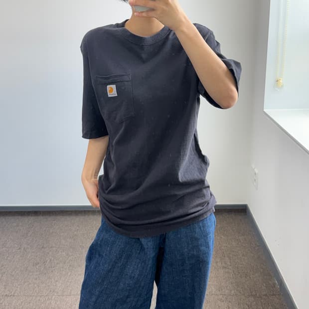Carhartt 칼하트 원포켓 차콜 반팔