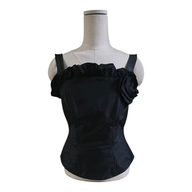 Luisa Spagnoli Silk 100% Rose Corset Top