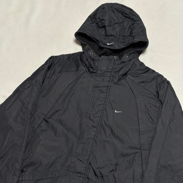 XL 나이키 스우시 올드스쿨 블랙 자켓