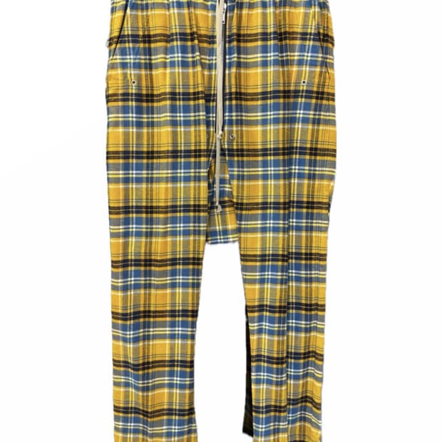Rick owens 21ss plaid pants
