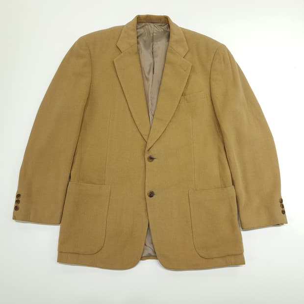 CN938 L 버버리 카멜 울 자켓 블레이저